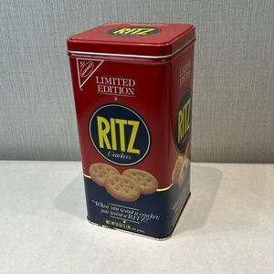 Vintage Ritz Cracker Tin Can Canister Metal